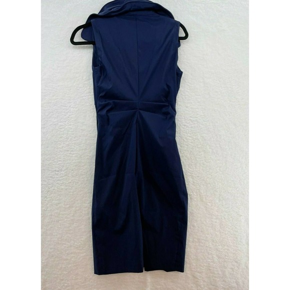 Joseph Ribkaff Womens Size 2 Zippered Front Ruched Dress city career club Blue - Picture 2 of 8